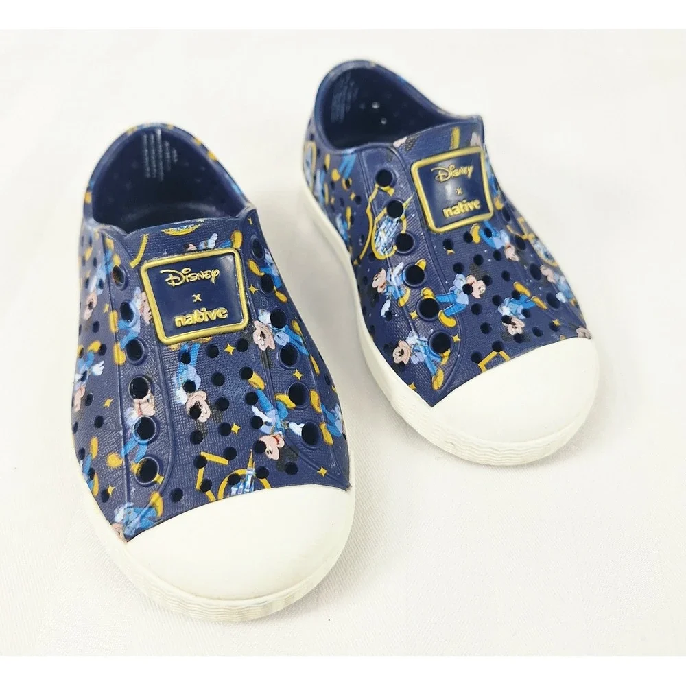 Native x Disney World Jefferson Slip-On 50th Anniversary Blue Gold‎ Sz C5